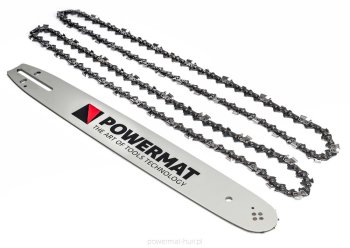 POWERMAT PM-PR-16C2 Vodicí lišta a 2 řetězy 16" 0,325" 66 članků