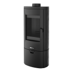 Krbová kamna NORDflam PALERMO, 7,8 kW, černá