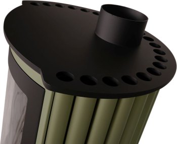 HS FLAMINGO krbová kamna MASTERFLAMME Piccolo I - olivová