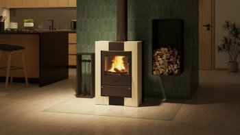 HS FLAMINGO krbová kamna ESPO II - Krémová