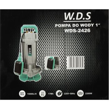 Kraft&Dele WDS2426 Kalové čerpadlo 2200W s plovákem