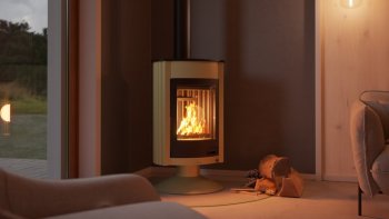 HS FLAMINGO krbová kamna MASTERFLAMME Medie II - olivová