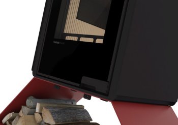 HS FLAMINGO krbová kamna DELUXE SENAI - červená