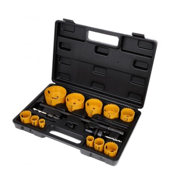 Kraft&Dele KD10758 Sada vykružovacích vrtáků do dřeva a kovu 17 ks