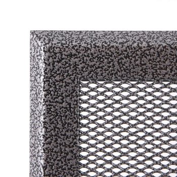Krbová mřížka 16x16 cm, PREMIUM staré stříbro s žaluzií