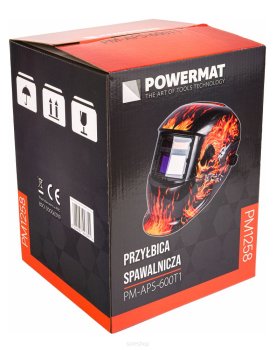 POWERMAT Profesionální samostmívací svářečská kukla automatická LCD PM-APS-600T1