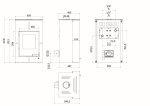 HS FLAMINGO krbová kamna AQUAFLAM VARIO SAPORO 11/5 kW - šedá - elektronická regulace