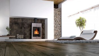 HS FLAMINGO krbová kamna AQUAFLAM VARIO SAPORO 11/5 kW - šedá - elektronická regulace