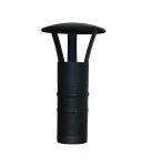 Stříška komína pro peletová kamna PRODMAX 80 mm, 1,2 mm, černá