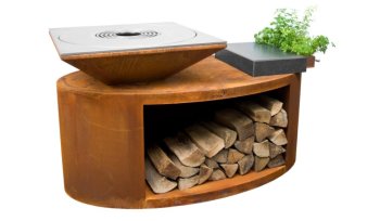 ARTISS Zahradní gril G3 Corten s deskou z nerezové potravinářské oceli