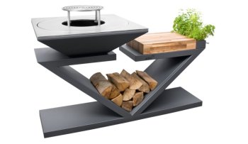 ARTISS Zahradní gril G5 Grafit s deskou z nerezové potravinářské oceli