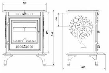 KAWMET krbová kamna P10 ECO