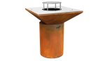 ARTISS Zahradní gril G6 Corten s deskou z nerezové potravinářské oceli