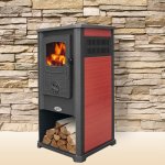 BLIST krbová kamna ATENE G CERAMIC - červená