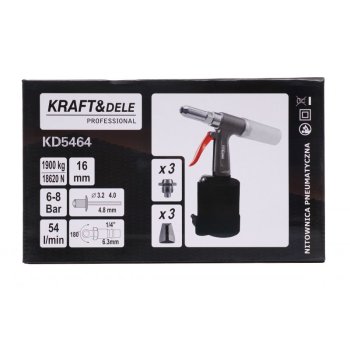 Kraft&Dele KD5464 pneumatická nýtovačka 16mm