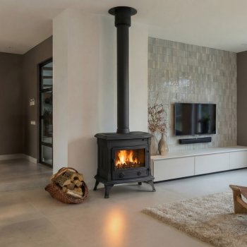 Krbová kamna NORDflam ASTI, 10 kW, černá