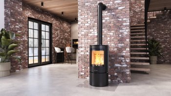 Krbová kamna NORDflam ALTA, 5 kW, černá