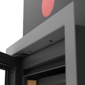 Krycí rámeček krbové vložky FLAMINGO S5, 46 mm, šedý