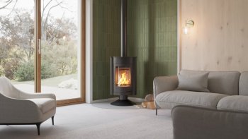 HS FLAMINGO krbová kamna MASTERFLAMME Medie II - černá