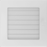 Krbová mřížka 17x17 BASIC bílá s žaluzií