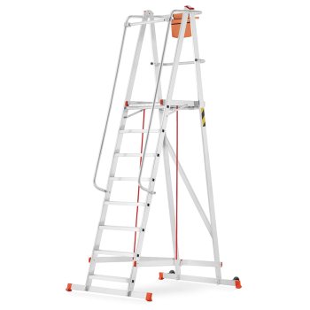 Higher hliníkový skladový žebřík 8 stupňů 81PRO S-8107