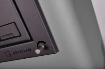 HS FLAMINGO krbová kamna AQUAFLAM 25 s výměníkem automatická regulace šedá