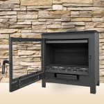 BLIST krbová kamna B MAX E s výměníkem - antracit