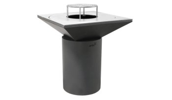 ARTISS Zahradní gril G6 Grafit s deskou z uhlíkové oceli