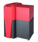 Peletová kamna BLIST Tera 40 s výměníkem, 40 kW, červená