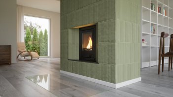 HS FLAMINGO krbová vložka AQUAFLAM 7 ROVNÁ s výměníkem a automatickou regulací