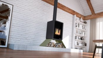 HS FLAMINGO krbová kamna DELUXE SENAI - olivová