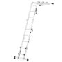 Higher teleskopický kloubový žebřík 4x3 s plošinou ML-103D