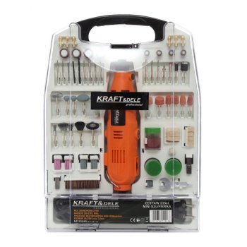 Kraft&Dele KD10245 přímá minibruska s příslušenstvím 235ks 270W