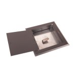 Komínová dvířka NORDflam BASIC, 140x140 mm, šedá