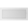 Krbová mřížka 17x37 BASIC bílá s žaluzií