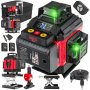 POWERMAT RTPLK0036 Křížový laser 4D zelený 360°