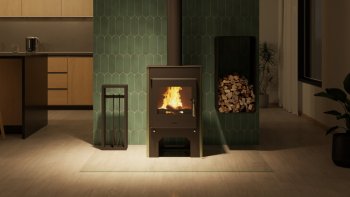 HS FLAMINGO krbová kamna ESPO III olivová