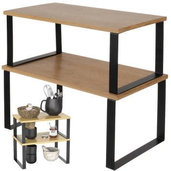 RUHHY 25661 Bambusová kuchyňská polička 2 ks