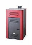 Peletová kamna s výměníkem BLIST Tera 18, 18 kW, červená