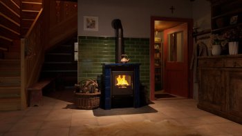 HS FLAMINGO kachlová kamna BALI - modrá