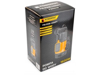 POWERMAT PM-PDW-1600PT Kalové čerpadlo do septiku 1600W plovák