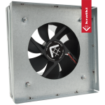Redukce do mřížky 17x17 s ventilátorem a senzorem - 125 mm