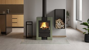 HS FLAMINGO krbová kamna ESPO I - olivová