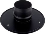 Krycí růžice komína pro peletová kamna PRODMAX 80 mm, 1,2 mm, černá