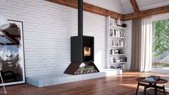 HS FLAMINGO krbová kamna DELUXE SENAI - hnědá sametová