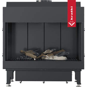 KRATKI Krbová plynová vložka LEO 70/G30/50MBAR na propan butan, levé prosklení