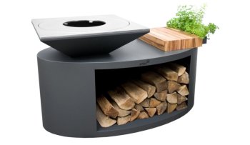 ARTISS Zahradní gril G3 Grafit s deskou z uhlíkové oceli