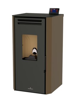 Peletová kamna Bronpi TINA, 6,3 kW, moka