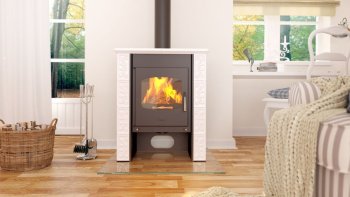 HS FLAMINGO kachlová kamna BALI - bílá