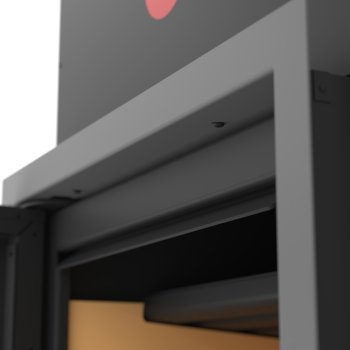 Krycí rámeček krbové vložky FLAMINGO M9, 46 mm, šedý